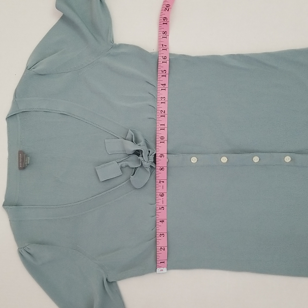 Ann Taylor light blue cardigan, size M - Picture 11 of 13